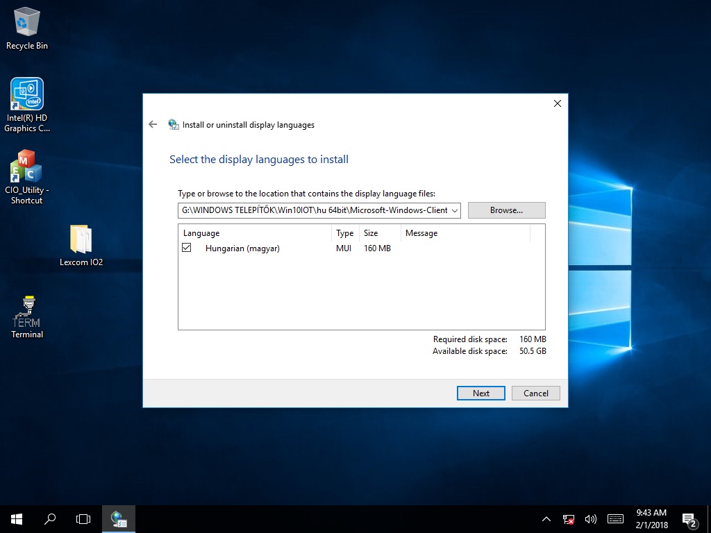 Windows 10 IoT Nyelvi csomagok telepítése I Windows 10 IoT Nyelvi csomagok telepítése I