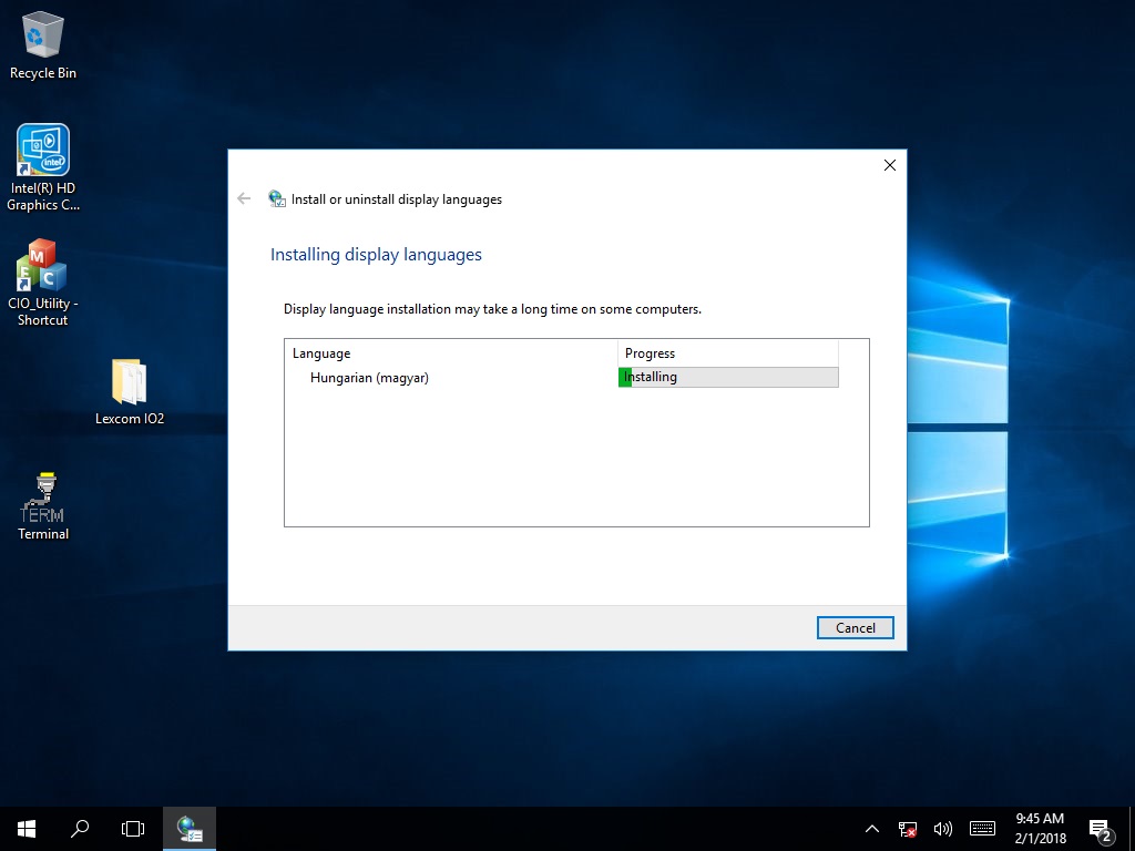 Windows 10 IoT Nyelvi csomagok telepítése II Windows 10 IoT Nyelvi csomagok telepítése II